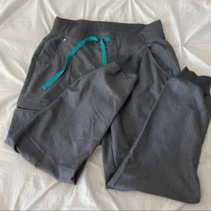 Women's FIGS Gray Zamora Jogger Scrub Pants